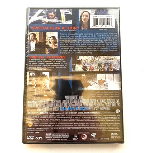 Inception, Fullscreen, DVD - Picture 2 of 4